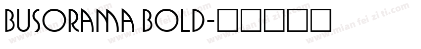 Busorama Bold字体转换